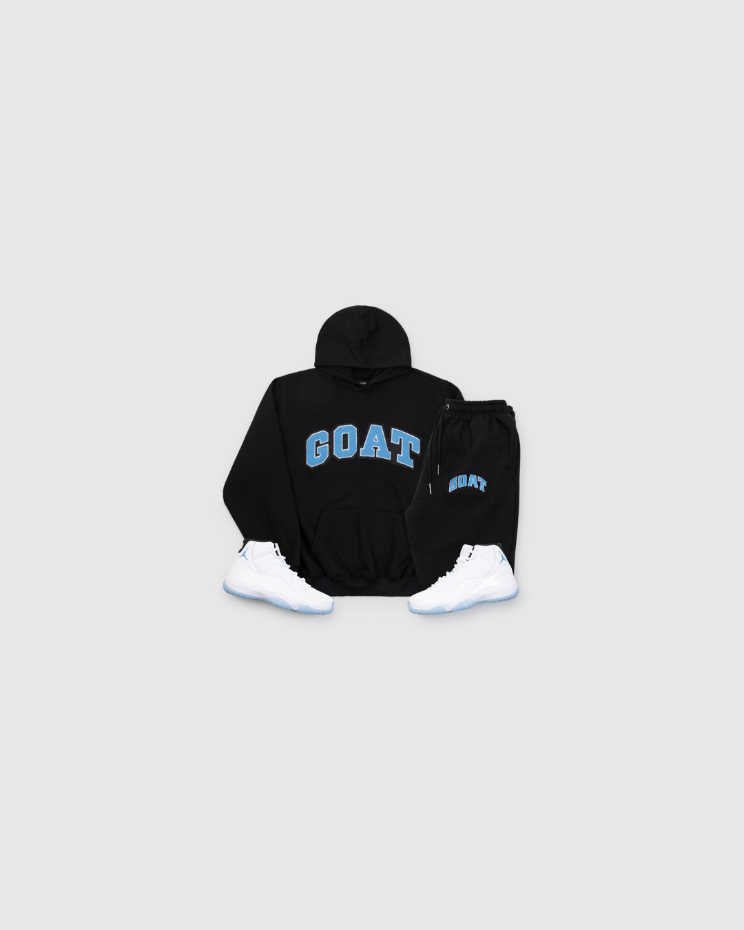 Kids Arch Chenille Sweatsuit (Black/Legend Blue)