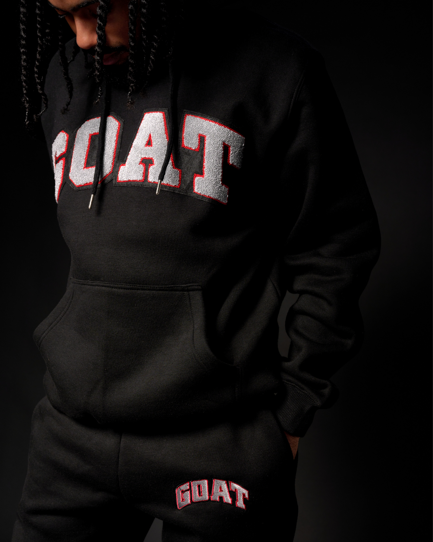 Arch Chenille Sweatsuit (Black Cement)