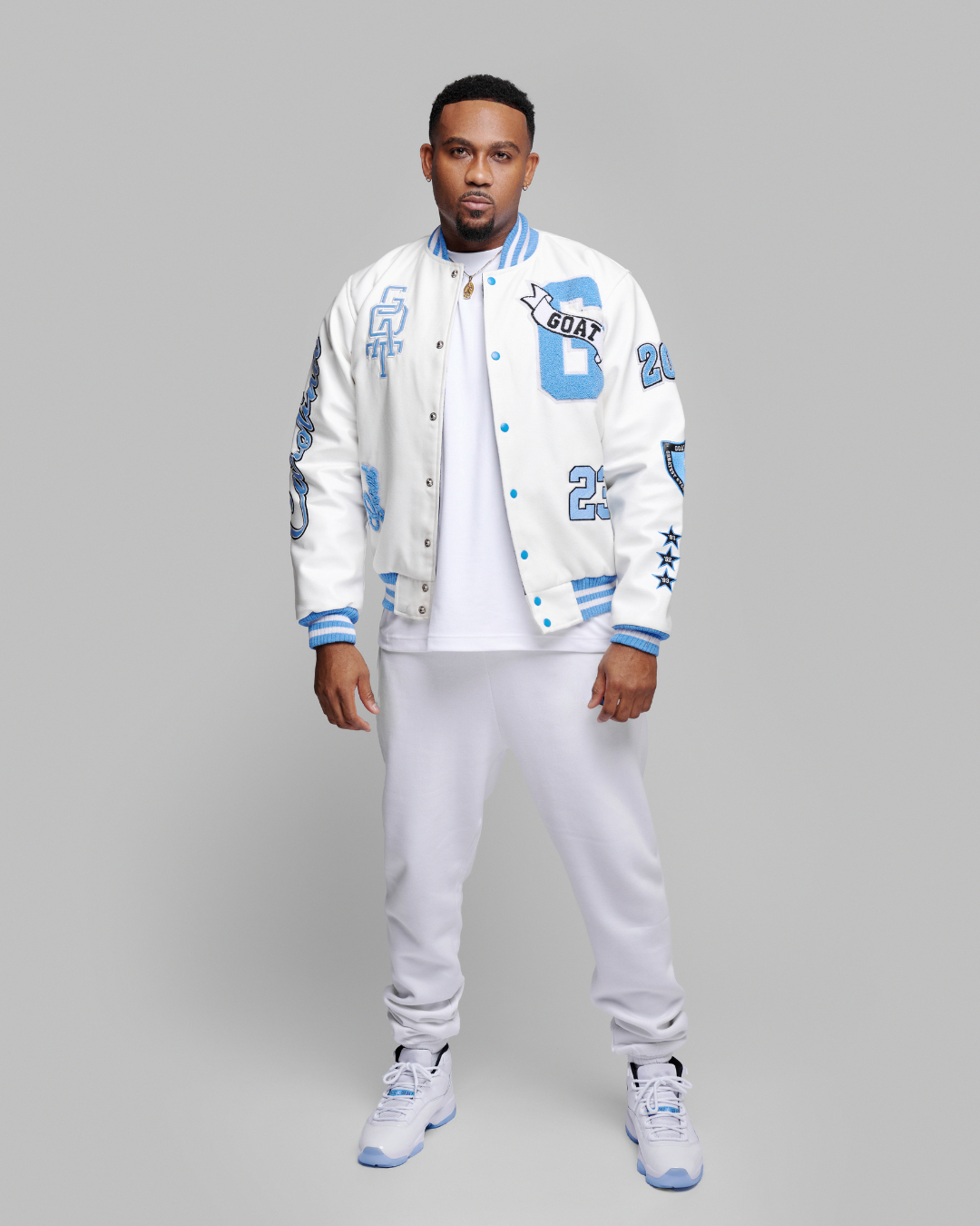 Legend Blue Vintage Wool Varsity Jacket