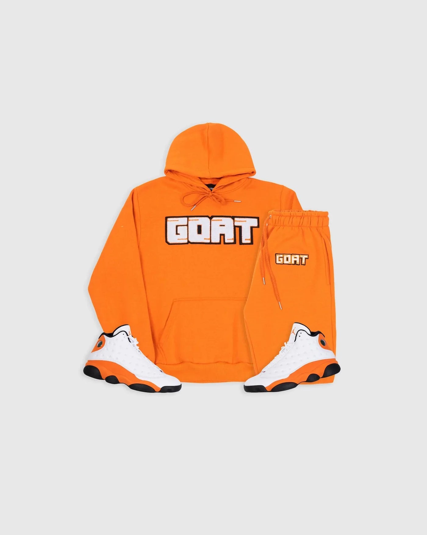 Staple Classic Chenille Sweatsuit (Orange)