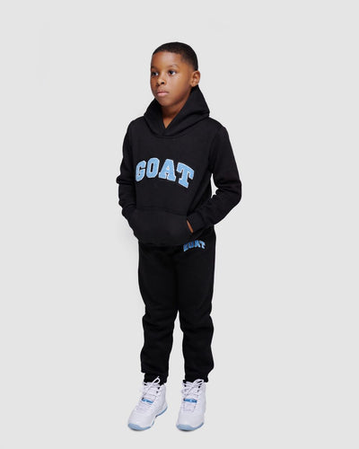 Kids Arch Chenille Sweatsuit (Black/Legend Blue)