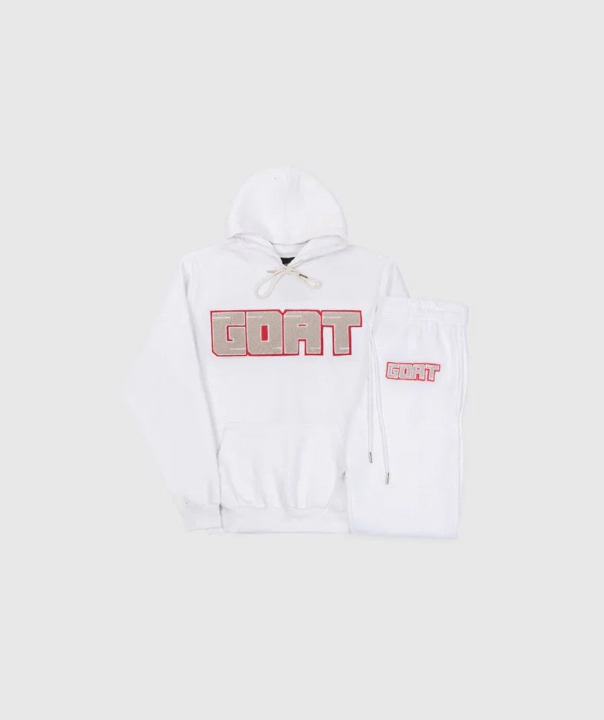 Staple Classic Chenille Sweatsuit (White Oreo)