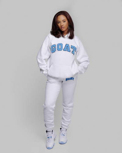 White Legend Blue Arch Chenille Sweatsuit