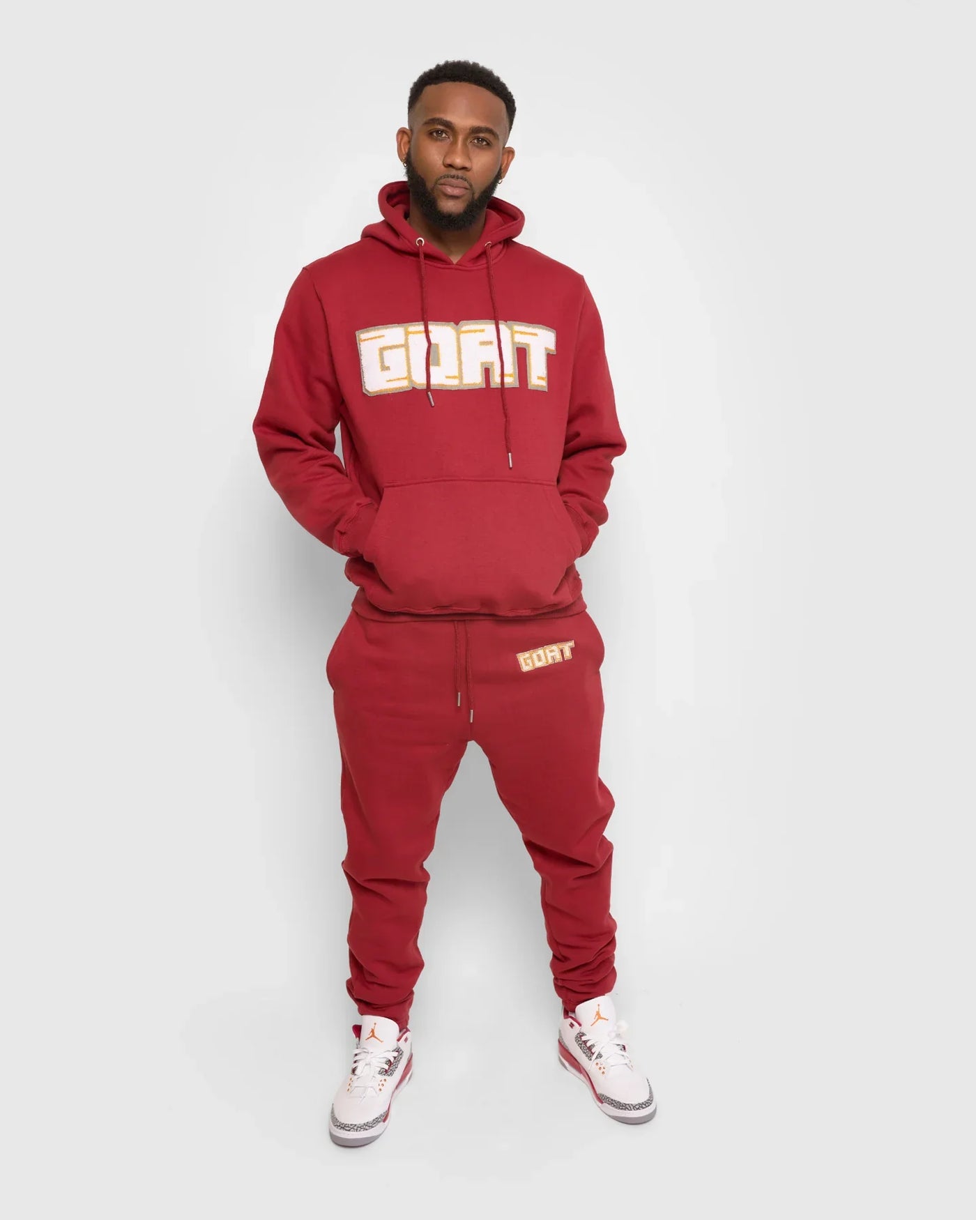 Staple Classic Chenille Sweatsuit (Cardinal Red)