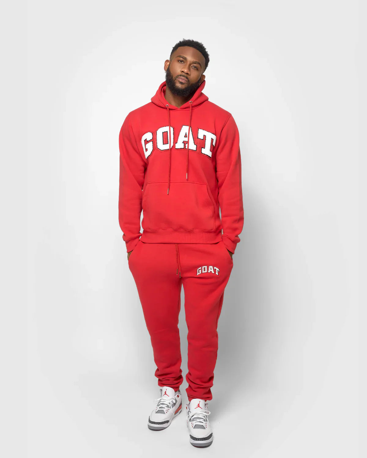 Arch Logo Chenille Sweatsuit (Fire Red)