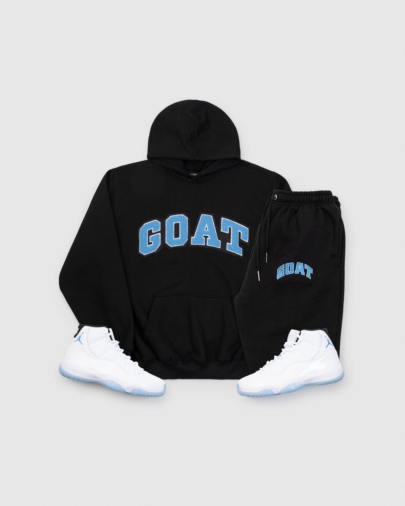 Black Legend Blue Arch Chenille Sweatsuit